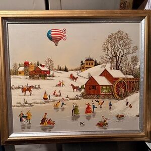 R. SMITH Oil On Canvas Framed Oil Paintings 24x28”